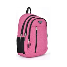 Elatae Unisex Ortopedik Çok Gözlü Günlük Seyahat Okul Sırt Çantası Pembe 5057