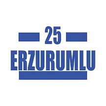 25 Erzurumlu Araba Sticker 17x17 Cm Mavi