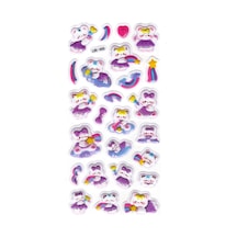 Sticker Kabartmalı Stiker Defter Planlayıcı Etiket Lde005 -19x9cm - Tavşan Mor Yıldız
