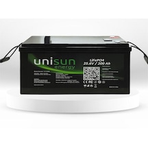Unisun Energy 25.6V 200Ah Lifepo4 Batarya 6000 Cycle + Ekran + Bluetooth