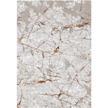 Çam Halı Gloria Td35004 Kahverengi Mermer Desen Dokuma Saçaklı Kilim