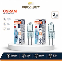 Osram 12v 20w 2'li Paket İğne Ayaklı Halogen Ampül Sarı G4 Duy