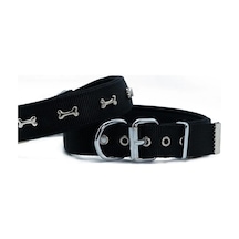 Doggie Konfor Dokuma Kemikli Boyun Tasması Siyah 3.0 42-50 Cm Dsbt-3062 M Çok Renkli