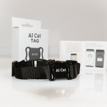 Aı Cat Tag Akıllı Evcil Hayvan Takip Cihazı Siyah Su/ Toz Geçirmez Apple Uyumlu iOS /android 0