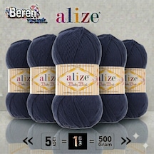 Baby Best - 58 Lacivert - 5'li Paket - 100gr/240m - Bebek İpi - Anti Pilling Tüylenmez İp