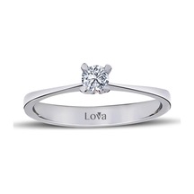 Lova F Renk 0,14 Karat Pırlanta Tektaş Yüzük - 1030052