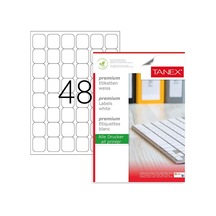 Tanex TW-2048 32x32mm Kuşe Lazer Etiket 100 Lü Paket