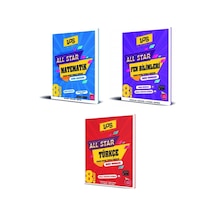 Newton 8. Sınıf All Star Soru Bankası Seti Matematik - Fen Bilimleri - Türkçe 3 Kitap