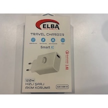 Elba Elb- Usb120 120w 3.4a Hızlı Şarj Akım Koruma Isıya Dayanıklı Ev Şarj Kafa