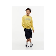 Tommy Hilfiger Erkek Çocuk Sweat Kb0kb10404 Sarı
