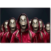 Cakasepetim La Casa De Papel Tüm Karakterler Dali Maskeli Ahşap Mdf Tablo