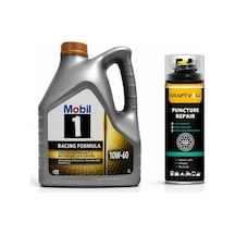 Mobil 1 Motorsport Formula Motor Yağı 10W-60 4 L + Lastik Tamir Kiti 400 ML