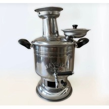 Saygılı 4 Litre Paslanmaz Krom Semaver Kömür Semaveri