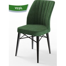 Canisa Concept Flex Serisi 1 Adet Sandalye Haki Yeşil Sandalye Siyah Ayaklı Sandalyeler Haki Yeşili/ayaklar Siyah
