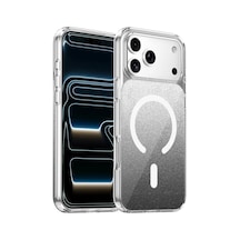 Onegif Apple İphone 17 Pro Sora Simli Magsafe Kapak - Siyah Şeffaf