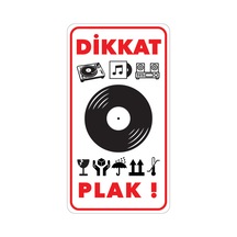 Dikkat Plak Uyarı Etiketi 100 Adet
