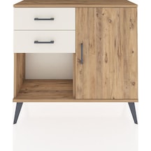 Arges Şifonyer Tek Raflı 2 Çekmeceli Tek Kapaklı 88x30x80 Çam-çam/aytaşı Çam/aytaşı