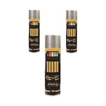 Gri Sprey Boya 200 Ml Gümüş Yaldız 3 Adet Gümüş Rengi-gri