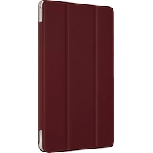 Newface Samsung Galaxy Uyumlu  Tab A9 Kılıf Tablet Smart Kılıf - Mürdüm