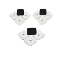 Masaj Aleti Yedek Tens Pedi Çıtçıtlı Tens Elektrod 5x5 3 Paket