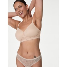 Marks & Spencer Body Soft:trade Mark: Dantel Detaylı Balensiz Pamuklu Ameliyat Sonrası Sütyeni Pembe