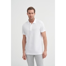 Cazador 4613 Polo Pike T-shirt Beyaz
