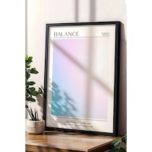 Balance Aura Çerçeveli Tablo Mavi Pembe Aura Enerji Renkleri Gradient Gallery