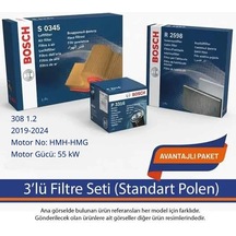 Netpar Peugeot 308 1.2 2019-2024 Bosch 3'lü Filtre Seti