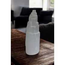 Doğal Beyaz Selenit Kule 15 Cm