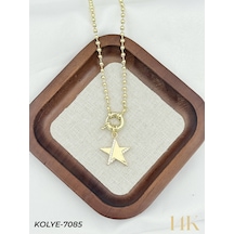 Kolye Metal 50cm Zarif Hediye Model 4c00c1 Çok Renkli