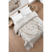 Pamuklu Laria Bej Jakar Yatak Örtüsü Çift Kişilik - 230x250 Cm Bej 230 X 250 Diğer