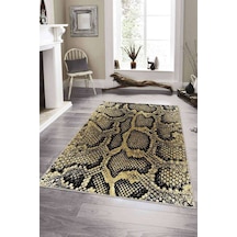 Gold Crocodile Kaymaz Taban Makinede Yıkanabilir Halı Rv233n11