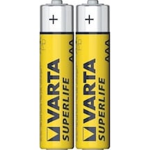 Varta 2003 Superlife AAA İnce Kalem Pil 2'li