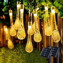 Solar 5 Metre 20 Led Günışığı Damlacık Dış Mekan Işıkları, Güneş Enerjili Led Işıklar
