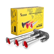 Seger - 24 Volt Krom 3 Borulu Dali Dali Arap Havalı Korna