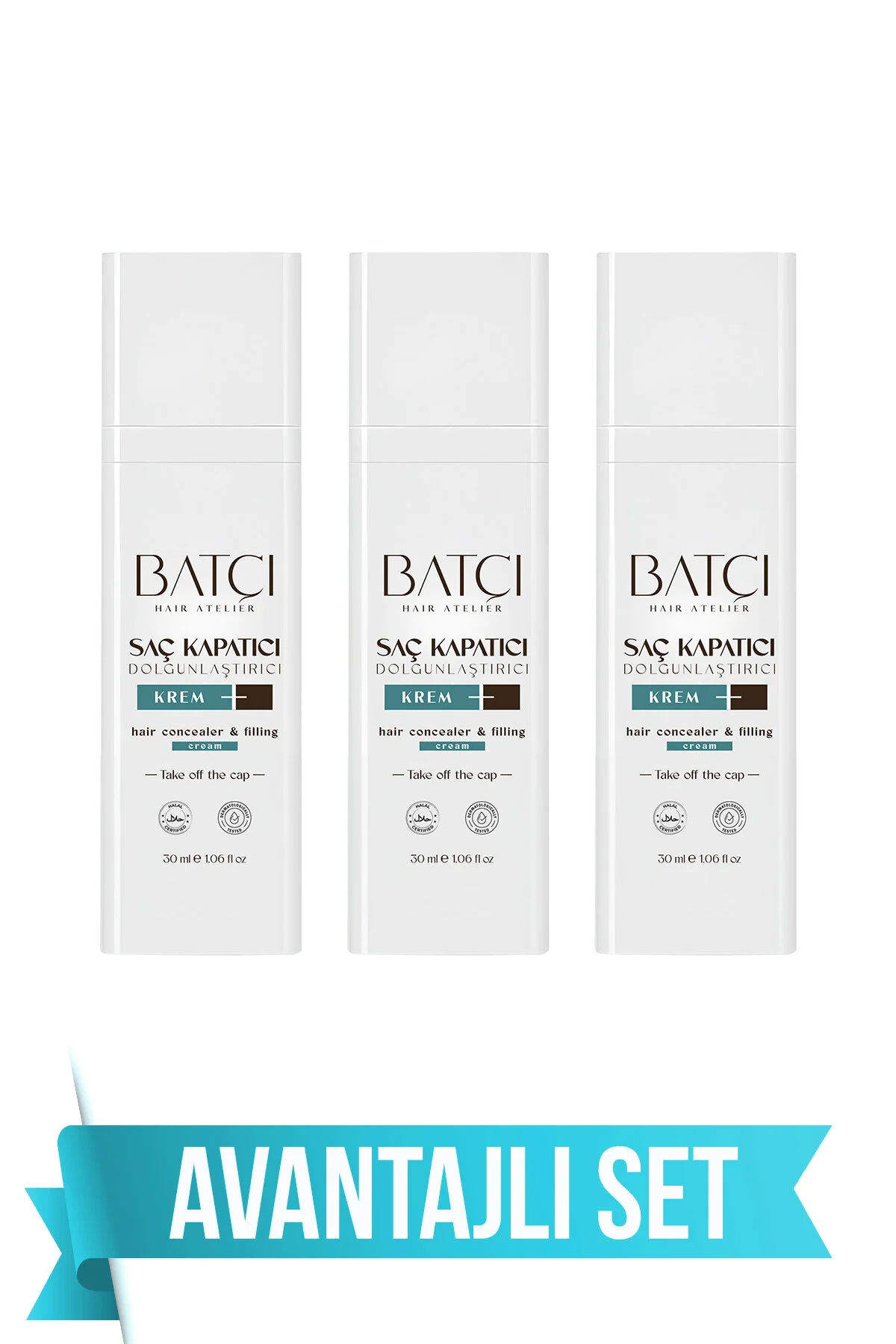 Saç Kapatıcı Dolgunlaştırıcı Sıvı Krem 30 Ml 3 Adet 1 Adet Tarak Hediyeli