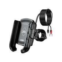 Nukrotech Mr Plus Usb-c Type-c Şarjlı Klipsli Motosiklet Telefon Tutucu