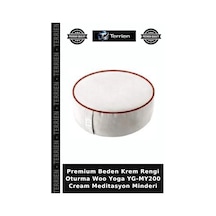 Premium Beden Krem Rengi Oturma Woo Yoga Yg-my200 Cream Meditasyon Minderi
