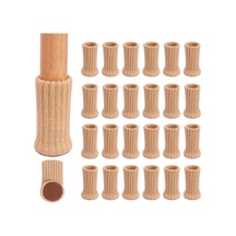24 Adet - Sandalye Ayakları, Mobilya Ayakları İçin Haki Renkli Sandalye Çorabı, Kaymaz Pedler, 4"-7cm Çapındaki Sandalye Ayaklarına Uygundur Diğer