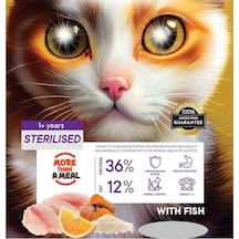 Kısırlaştırılmış Yetişkin Kediler İçin Balık Etli Kuru Kedi Maması 7 Kg