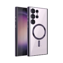Samsung Galaxy  Uyumlu,  S24 Ultra Kılıf Kross Magneticsafe Kapak - Mor