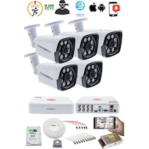 5 Kameralı Set - 5mp Sony Seculensli 1080p Kdj-5s-8w-m-v1