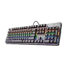 Trust GXT 865 Asta Usb Kablolu Gökkuşağı Aydınlatmalı Mekanik Oyuncu Q Klavye