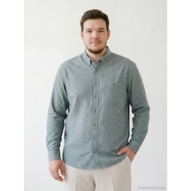 Lcwaıkıkı Classic Yeşil Regular Fit Erkek Gömlek