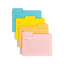 Supertab Notes Folder, Büyük Boy 1/3 Kesim Tableti, Harf Boyutu, Çeşitli Renkler, Paket Başına 12 11650