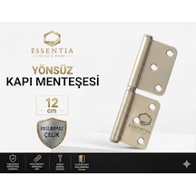 Yönsüz Kapı Menteşesi 12 Cm Paslanmaz Çelik, Sessiz Ve Dayanıklı İç Oda Kapı Menteşesi Krom