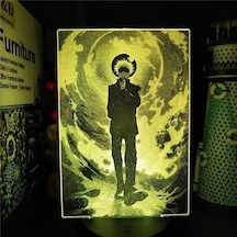 Szypzstore Jujutsu Kaisen Anime 3d Erkek Için Gece Lambası 16 Renk Kız Odası Dekor Illusion Led Lamba Usb Manga Gojo Satoru Şekil Uygun Çocuklar Hayranlar Yılbaşı Hediyeleri Fı7skz Renkli