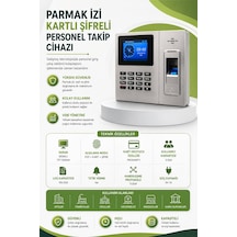 Kartlı Parmak izi Personel takip ürünü -maaş Programı(25 Kart dahil)
