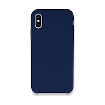 Tedar Apple Uyumlu iPhone Xs Max Kılıf Lansman Legant Silikon - Lacivert Najmaddin Standart