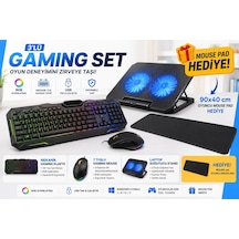 Apple Macbook Air 13.6" M3 Uyumlu 3'lü Gaming Set Mouse Pad li Diğer